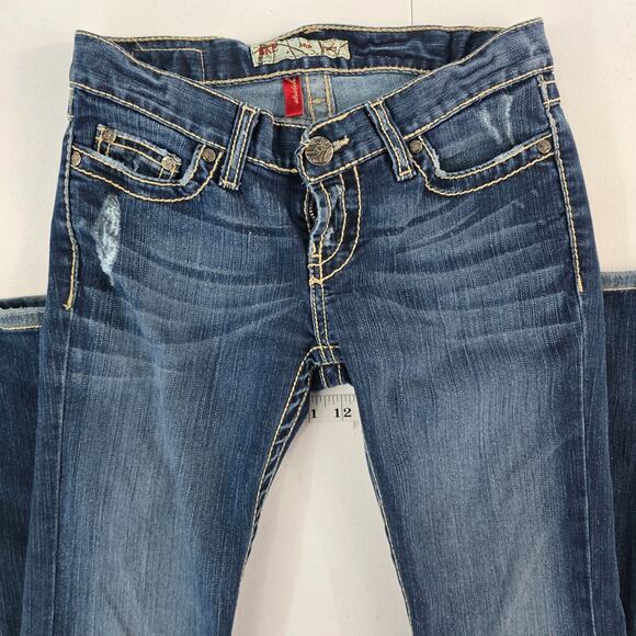 BKE Buckle mya skinny stretch jeans blue 26x33.5 womens 6049 - Picture 2 of 12